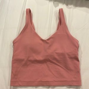 Lululemon Align Tank size 2 color light pink.